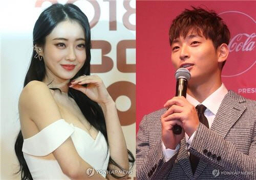 경리(왼쪽)와 정진운[연합뉴스]